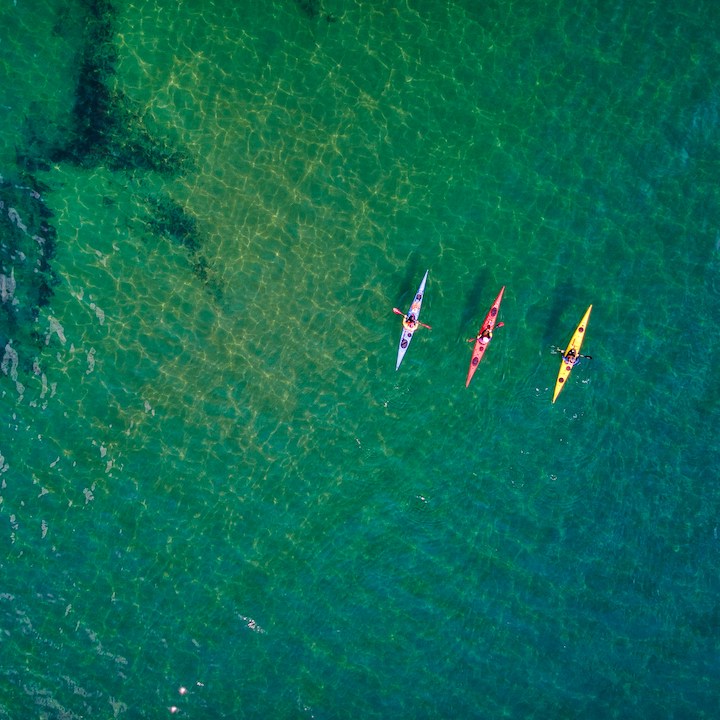 kayaking hong kong outdoors beaches rock formations sai kung