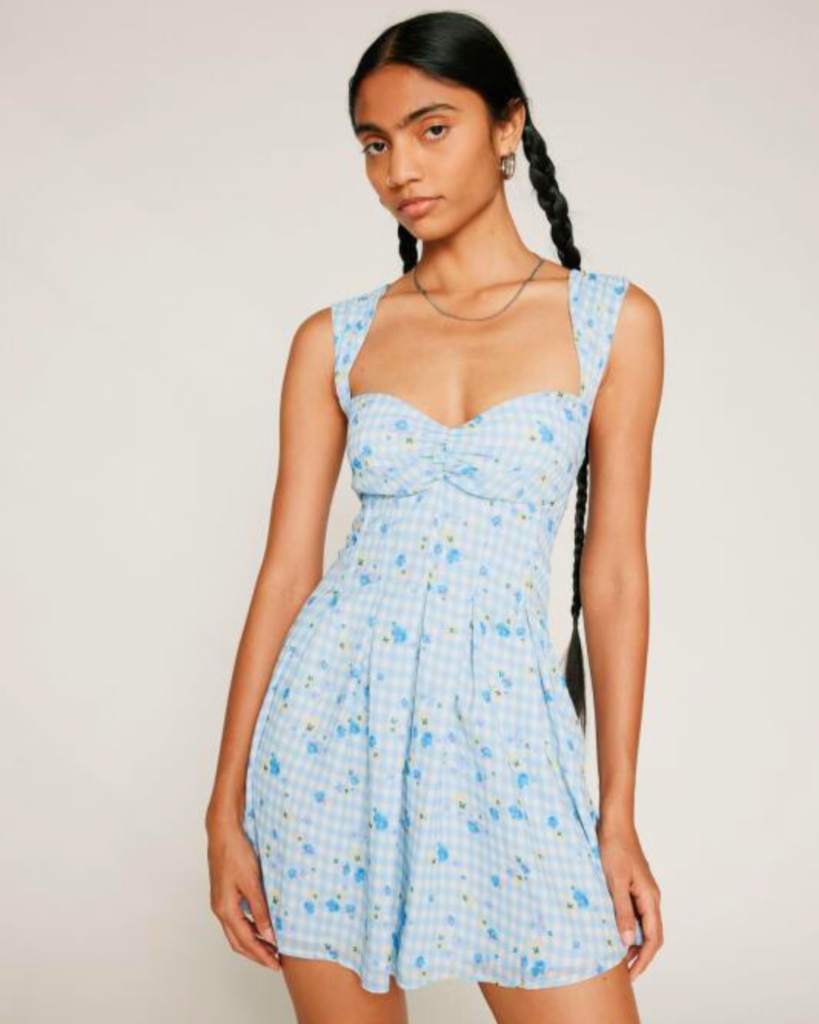 summer fashion For Love & Lemons Eileen Gingham Mini Dress