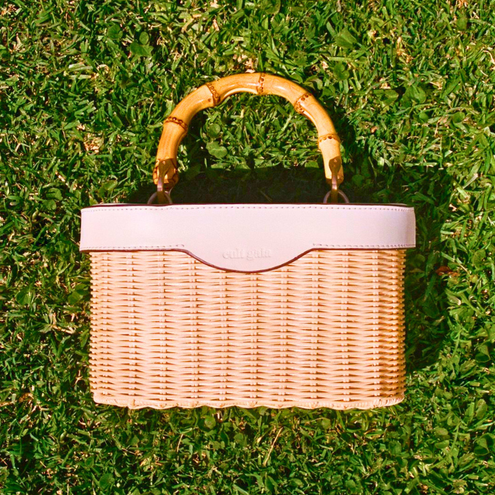 summer fashion raffia and straw bags