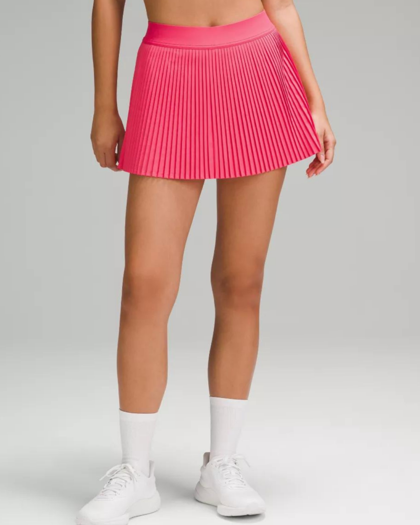 summer fashion Lululemon Varsity High-Rise Pleated Tennis Skirt