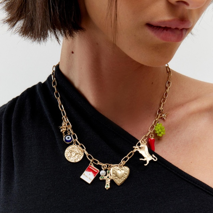 Christmas 2024 gift ideas for style mavens, urban outfitters charm necklace